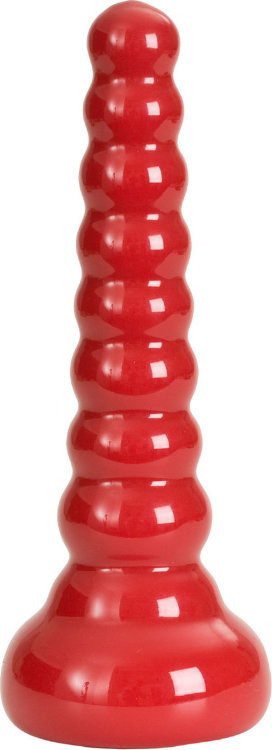 Ребристая анальная втулка Red Boy Anal Wand Butt Plug - 21,3 см.