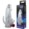 Закрытая прозрачная вибронасадка на пенис Crystal Sleeve Vibe