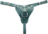 Изумрудные трусики с кольцом для страпона Ladys Arsenal