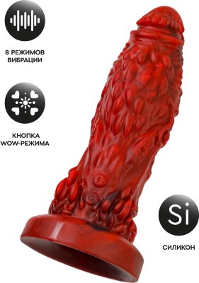 Силиконовый вибратор Monster Docus - 21,7 см.  Цена 10 571 руб. Длина: 21.7 см. Диаметр: 6.8 см. Когда страшно хочется секса, на помощь приходят они - Монстры секса, готовые заниматься им день и ночь. Монстр Док — это не просто сексуальная игрушка, это пугающе искушающий компаньон, который готов позаботиться о твоих самых тайных желаниях. Изготовленный из высококачественного жидкого силикона, Монстр Рекс не только приятен на ощупь, но и безопасен для кожи, что позволяет вам наслаждаться процессом без лишних забот. Монстр Док предлагает 8 режимов вибрации, каждый из которых подарит вам уникальные ощущения. Управлять режимами можно с помощью кнопки включения, легко переключаясь между ними, чтобы найти идеальную частоту для достижения неизбежного оргазма. Одной из наиболее примечательных функций Монстра является WOW-режим. Эта магическая кнопка над кнопкой включения привносит дополнительную остроту и интенсивность, превращая момент в занятия любовью в захватывающее взрывное приключение. Рабочая длина - 19,5 см. Страна: Китай. Материал: силикон. Батарейки: встроенный аккумулятор.