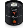 Массажная свеча с ароматом клубники Bougie de Massage Gourmande Fraise - 80 мл.