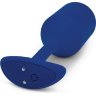 Синяя пробка для ношения с вибрацией Snug Plug 4 - 14 см.