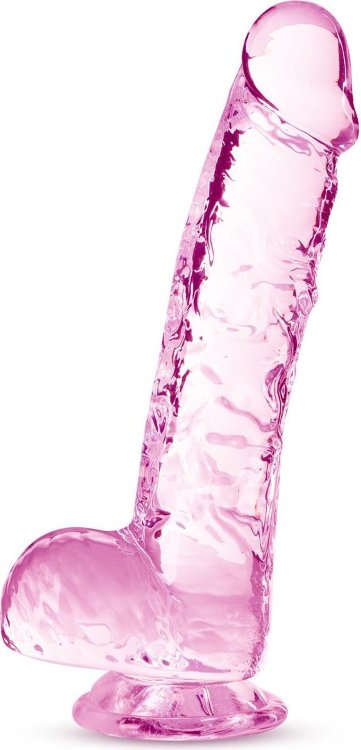 Розовый фаллоимитатор 6 Inch Crystalline Dildo - 15,2 см.